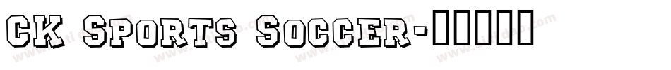 CK Sports Soccer字体转换